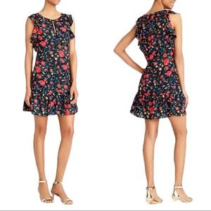J. CREW Printed Flutter Floral Dress